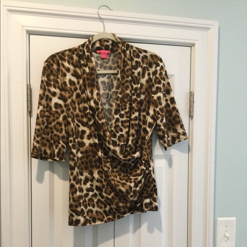 Sexy Animal Print Top Size Large